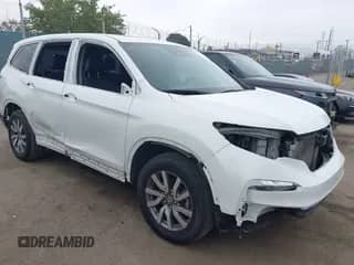 2020 Honda Pilot EX-L z VIN 5FNYF5H58LB023093, wystawiony jako IAAI lot #42407550 z przebiegiem 34 378 mil mil oraz . Historia ofert i sprzedaży dostępna na DreamBid. Obrazek 1.