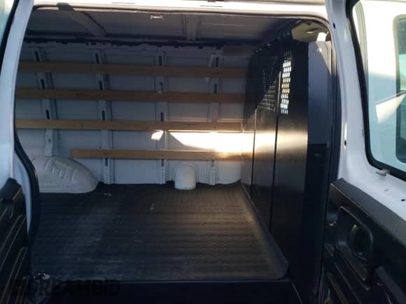 2021 Chevrolet Express Cargo with VIN 1GCWGAF79M1270926, listed as a Copart auction lot 48314775 with 94,236 mi miles and Salvage title. Bid and sale history available at DreamBid. Image 10.
