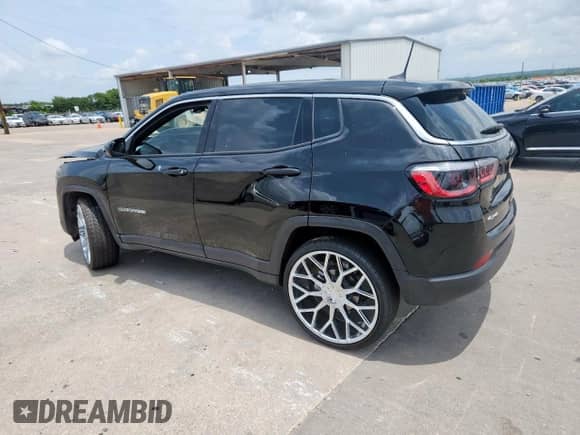 2025 Jeep Compass Sport with VIN 3C4NJDAN7ST528676, listed as a Copart auction lot 64475075 with 16,640 mi miles and Salvage title. Bid and sale history available at DreamBid. Image 2.