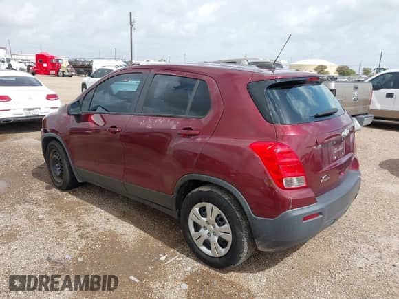 2016 Chevrolet Trax LS z VIN 3GNCJKSBXGL115472, wystawiony jako IAAI lot #42621171 z przebiegiem 105 434 mil mil oraz . Historia ofert i sprzedaży dostępna na DreamBid. Obrazek 3.