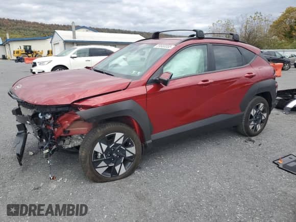 2025 Hyundai Kona SEL with VIN KM8HBCAB6SU235783, listed as a Copart auction lot 89680055 with 4,663 mi miles and Salvage title. Bid and sale history available at DreamBid. Image 1.