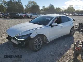 2020 Hyundai Sonata SEL with VIN 5NPEL4JA4LH034459, listed as a Copart auction lot 84707145 with 88,576 mi miles and Salvage title. Bid and sale history available at DreamBid. Image 1.