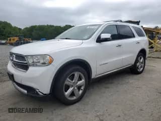 2013 Dodge Durango Citadel with VIN 1C4RDJEG7DC669331, listed as a Copart auction lot 60137545 with 197,268 mi miles and Salvage title. Bid and sale history available at DreamBid. Image 1.