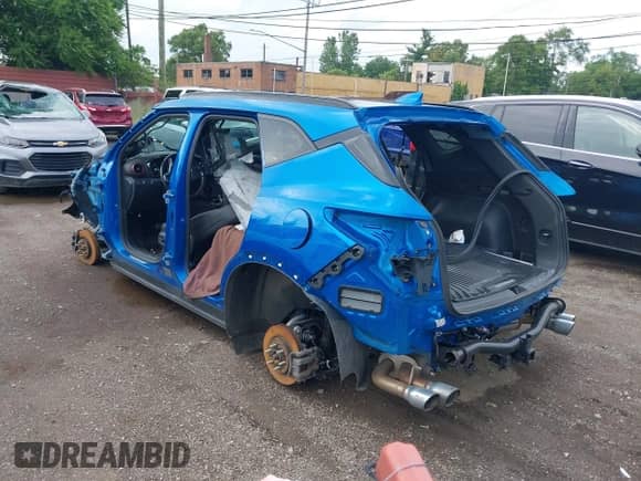 2020 Chevrolet Blazer RS with VIN 3GNKBKRS3LS556570, listed as a IAAI auction lot 42723884 with Not provided miles and . Bid and sale history available at DreamBid. Image 3.