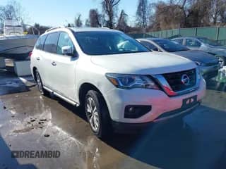 2017 Nissan Pathfinder S with VIN 5N1DR2MM7HC902652, listed as a IAAI auction lot 41390649 with 107,103 mi miles and . Bid and sale history available at DreamBid. Image 1.