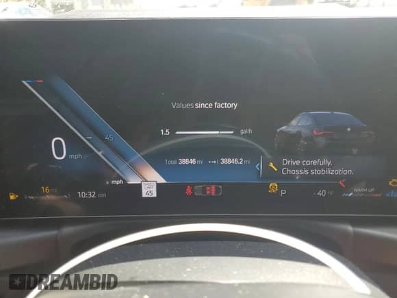 2024 BMW 4 Series M440i with VIN WBA63AW05RFR42907, listed as a Copart auction lot 83971185 with 38,846 mi miles and Salvage title. Bid and sale history available at DreamBid. Image 9.