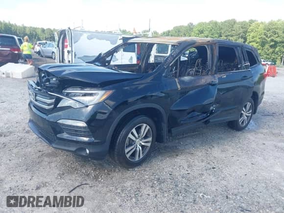 2017 Honda Pilot EX-L with VIN 5FNYF5H59HB020596, listed as a IAAI auction lot 42648974 with Not provided miles and . Bid and sale history available at DreamBid. Image 2.