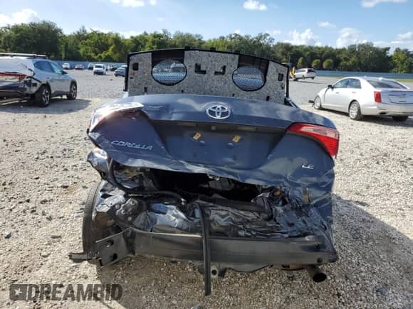 2019 Toyota Corolla L with VIN 2T1BURHE3KC168371, listed as a Copart auction lot 85744095 with 131,186 mi miles and Non repairable. Bid and sale history available at DreamBid. Image 6.