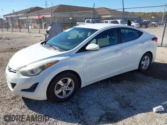 2014 Hyundai Elantra SE with VIN 5NPDH4AE8EH515558, listed as a IAAI auction lot 43496639 with 120,874 mi miles and . Bid and sale history available at DreamBid. Image 2.
