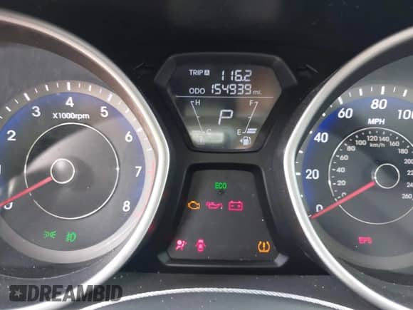 2012 Hyundai Elantra Limited z VIN KMHDH4AE2CU495466, wystawiony jako IAAI lot #42548971 z przebiegiem 154 939 mil mil oraz . Historia ofert i sprzedaży dostępna na DreamBid. Obrazek 7.