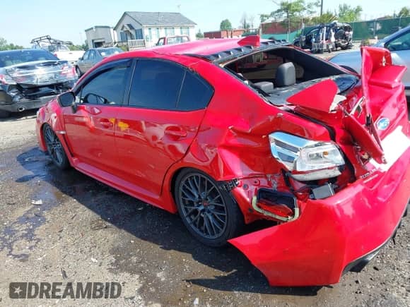 2017 Subaru WRX STI with VIN JF1VA2V67H9817958, listed as a IAAI auction lot 42580579 with 101,752 mi miles and . Bid and sale history available at DreamBid. Image 3.