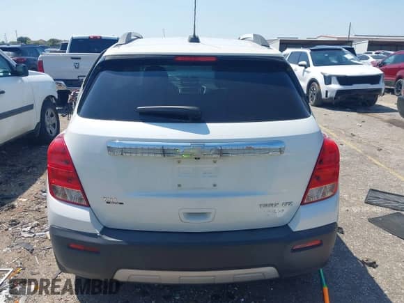 2015 Chevrolet Trax LTZ with VIN KL7CJNSB6FB194324, listed as a IAAI auction lot 43175847 with 109,899 mi miles and . Bid and sale history available at DreamBid. Image 16.