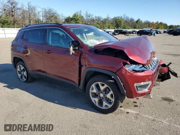 2021 Jeep Compass Limited with VIN 3C4NJDCB8MT519992, listed as a Copart auction lot 71131295 with 89,692 mi miles and Salvage title. Bid and sale history available at DreamBid. Image 4.