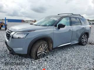 2022 Nissan Pathfinder Platinum with VIN 5N1DR3DKXNC209896, listed as a Copart auction lot 64689175 with 44,613 mi miles and Salvage title. Bid and sale history available at DreamBid. Image 1.