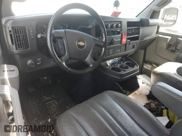 2020 Chevrolet Express Cargo with VIN 1GCWGAFG7L1187641, listed as a Copart auction lot 81770975 with 77,390 mi miles and Salvage title. Bid and sale history available at DreamBid. Image 8.