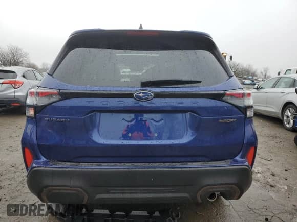 2025 Subaru Forester z VIN JF2SLDFC9SH420113, wystawiony jako Copart lot #80145974 z przebiegiem 1 270 mil mil oraz Szkoda całkowita • Salvage title. Historia ofert i sprzedaży dostępna na DreamBid. Obrazek 6.