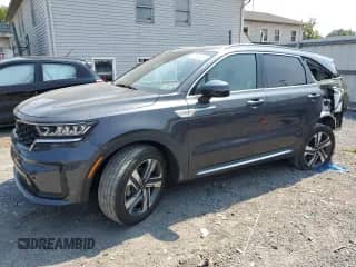 2023 Kia Sorento EX with VIN KNDRHDLG4P5195064, listed as a Copart auction lot 67210435 with 47,434 mi miles and Salvage title. Bid and sale history available at DreamBid. Image 1.