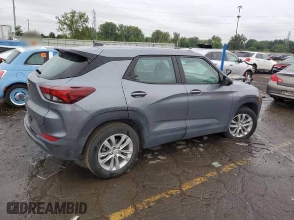 2022 Chevrolet TrailBlazer LS with VIN KL79MMS22NB074014, listed as a Copart auction lot 69014765 with 50,953 mi miles and Clean title. Bid and sale history available at DreamBid. Image 3.