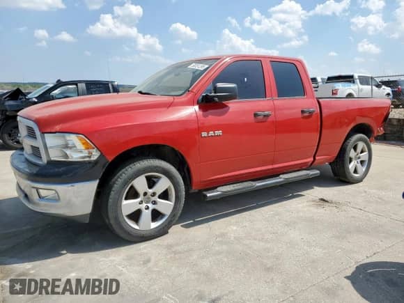 2010 Dodge 1500 ST with VIN 1D7RB1GK8AS126472, listed as a Copart auction lot 50351295 with 220,614 mi miles and Salvage title. Bid and sale history available at DreamBid. Image 1.