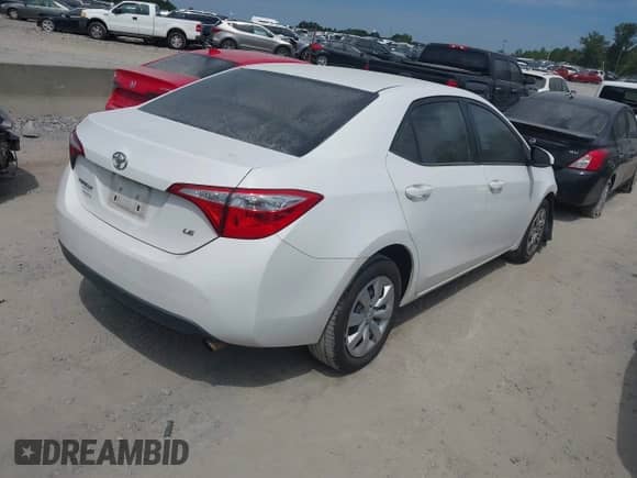 2016 Toyota Corolla L with VIN 2T1BURHE7GC603884, listed as a IAAI auction lot 43082732 with 184,300 mi miles and . Bid and sale history available at DreamBid. Image 4.