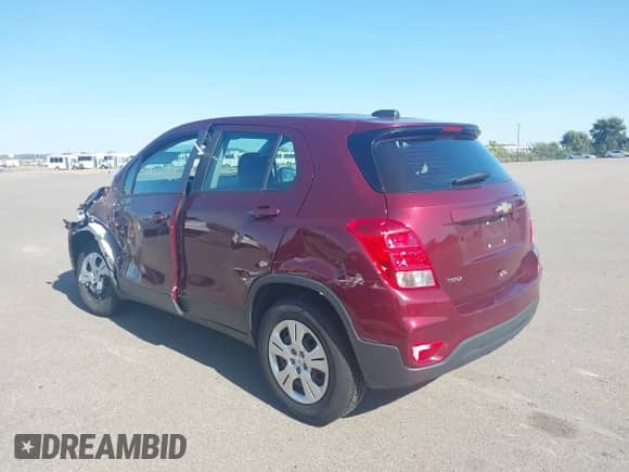 2017 Chevrolet Trax LS with VIN 3GNCJKSB6HL169675, listed as a IAAI auction lot 42806672 with 80,022 mi miles and . Bid and sale history available at DreamBid. Image 3.