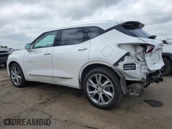2020 Chevrolet Blazer Premier with VIN 3GNKBLRSXLS632565, listed as a Copart auction lot 58967975 with 68,049 mi miles and Salvage title. Bid and sale history available at DreamBid. Image 2.