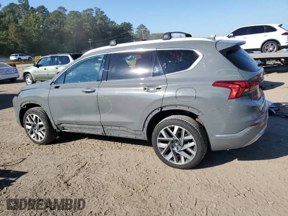 2021 Hyundai Santa Fe Calligraphy z VIN 5NMS5DAL7MH367137, wystawiony jako Copart lot #82503875 z przebiegiem 65 360 mil mil oraz Szkoda całkowita • Salvage title. Historia ofert i sprzedaży dostępna na DreamBid. Obrazek 2.