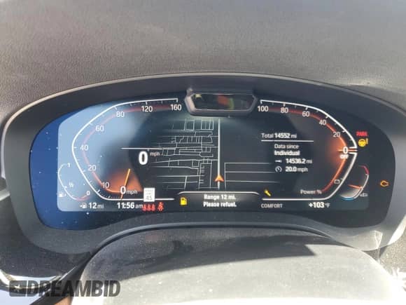 2023 BMW 5 Series 540i with VIN WBA53BJ05PCL27135, listed as a Copart auction lot 59160375 with 14,552 mi miles and Salvage title. Bid and sale history available at DreamBid. Image 9.