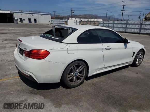 2014 BMW 4 Series 428i z VIN WBA3V7C59EP771048, wystawiony jako Copart lot #58244095 z przebiegiem 54 752 mil mil oraz Szkoda całkowita • Salvage title. Historia ofert i sprzedaży dostępna na DreamBid. Obrazek 3.