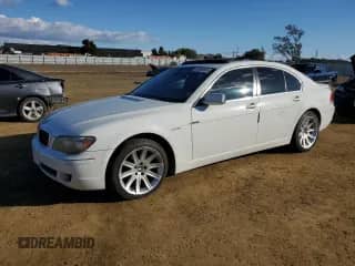 2008 BMW 7 Series 750i with VIN WBAHL835X8DT12389, listed as a Copart auction lot 80908054 with Not provided miles and Salvage title. Bid and sale history available at DreamBid. Image 1.