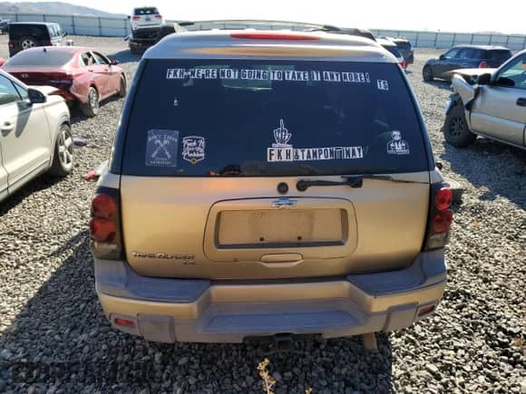 2006 Chevrolet TrailBlazer LS с VIN 1GNET16SX66161822, выставлен на аукционе Copart как лот 50173715 с пробегом 186 673 миль миль и Списание • Salvage title. История ставок и продаж доступна на DreamBid. Изображение 6.