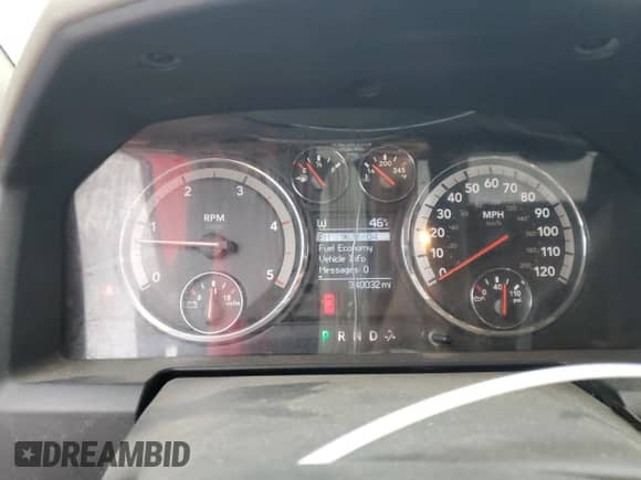 2010 Dodge 3500 Laramie with VIN 3D73Y4CL7AG141055, listed as a Copart auction lot 81928424 with 340,032 mi miles and Salvage title. Bid and sale history available at DreamBid. Image 9.