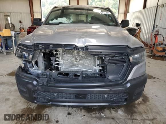 2025 Ram 1500 Tradesman with VIN 1C6RRFGG3SN570350, listed as a Copart auction lot 67477365 with 22,554 mi miles and Salvage title. Bid and sale history available at DreamBid. Image 5.