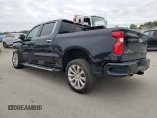 2022 Chevrolet Silverado 1500 High Country with VIN 3GCUYHEL4NG212981, listed as a Copart auction lot 81273545 with 32,229 mi miles and Salvage title. Bid and sale history available at DreamBid. Image 2.