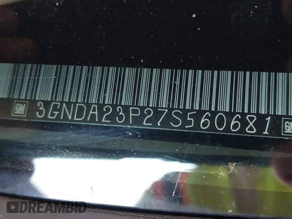 2007 Chevrolet HHR LT с VIN 3GNDA23P27S560681, выставлен на аукционе IAAI как лот 42563677 с пробегом 286 610 миль миль и . История ставок и продаж доступна на DreamBid. Изображение 9.