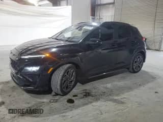 2022 Hyundai Kona N Line with VIN KM8K33A39NU804044, listed as a Copart auction lot 66302585 with 42,797 mi miles and Salvage title. Bid and sale history available at DreamBid. Image 1.