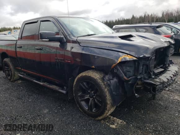 2018 Ram 1500 Sport with VIN 1C6RR7UT6JS259809, listed as a Copart auction lot 49034705 with 133,383 mi miles and Salvage title. Bid and sale history available at DreamBid. Image 4.