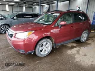 2015 Subaru Forester Premium z VIN JF2SJAFC4FH455796, wystawiony jako Copart lot #81222815 z przebiegiem 179 771 mil mil oraz Szkoda całkowita • Salvage title. Historia ofert i sprzedaży dostępna na DreamBid. Obrazek 1.