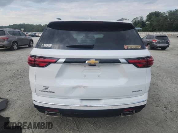 2023 Chevrolet Traverse Premier с VIN 1GNERKKW6PJ296078, выставлен на аукционе Copart как лот 70993095 с пробегом Не указан миль и Списание • Salvage title. История ставок и продаж доступна на DreamBid. Изображение 6.