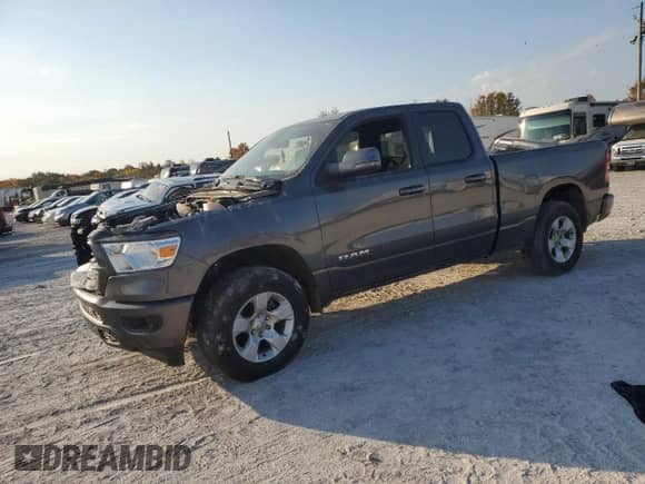 2024 Ram 1500 Big Horn with VIN 1C6RRFBG6RN148011, listed as a Copart auction lot 77116404 with Not provided miles and Salvage title. Bid and sale history available at DreamBid. Image 1.