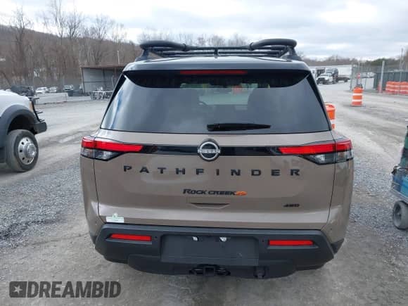 2023 Nissan Pathfinder Rock Creek with VIN 5N1DR3BD9PC254223, listed as a IAAI auction lot 41738783 with 21,231 mi miles and . Bid and sale history available at DreamBid. Image 16.