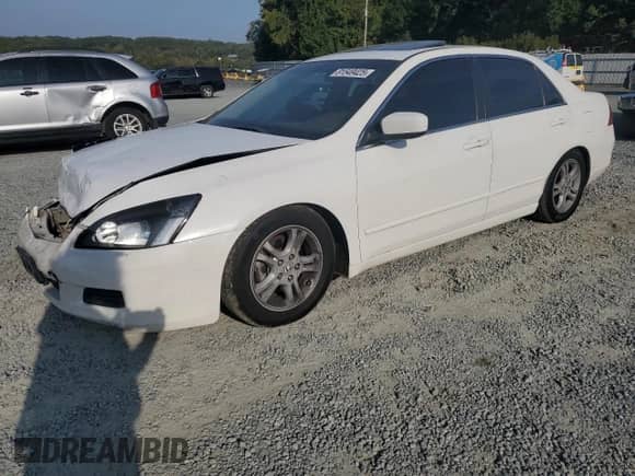 2006 Honda Accord EX-L с VIN 1HGCM56886A147232, выставлен на аукционе Copart как лот 81549425 с пробегом 237 848 миль миль и Списание • Salvage title. История ставок и продаж доступна на DreamBid. Изображение 1.
