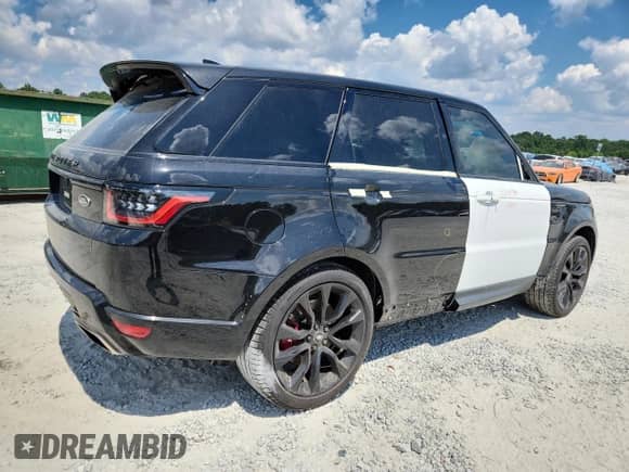 2022 Land Rover Range Rover Sport HST with VIN SALWS2RU6NA236572, listed as a Copart auction lot 69869635 with 14,417 mi miles and Salvage title. Bid and sale history available at DreamBid. Image 3.