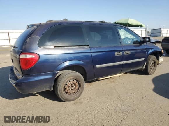 2005 Dodge Caravan SE with VIN 1D4GP24R75B341120, listed as a Copart auction lot 80666785 with Not provided miles and Salvage title. Bid and sale history available at DreamBid. Image 3.