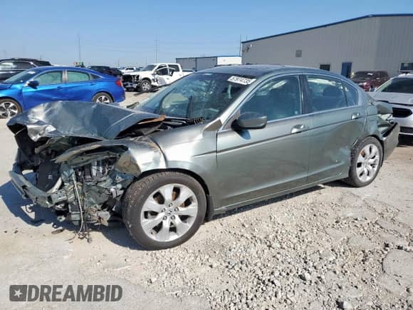 2009 Honda Accord EX with VIN 1HGCP26779A060942, listed as a Copart auction lot 57974735 with 201,053 mi miles and Salvage title. Bid and sale history available at DreamBid. Image 1.
