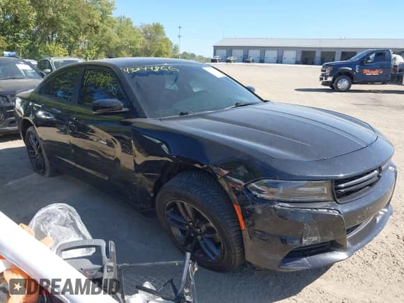 2019 Dodge Charger SXT with VIN 2C3CDXJG6KH743223, listed as a IAAI auction lot 43344866 with 55,661 mi miles and . Bid and sale history available at DreamBid. Image 1.