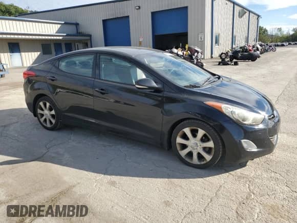 2013 Hyundai Elantra GLS with VIN 5NPDH4AE2DH301714, listed as a Copart auction lot 85673825 with 150,209 mi miles and Salvage title. Bid and sale history available at DreamBid. Image 4.