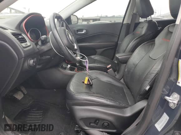 2017 Jeep Compass Trailhawk with VIN 3C4NJDDB0HT659636, listed as a Copart auction lot 62021725 with 34,092 mi miles and Salvage title. Bid and sale history available at DreamBid. Image 7.