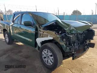 2023 Nissan Frontier SV with VIN 1N6ED1EJ8PN603001, listed as a IAAI auction lot 42138427 with 28,302 mi miles and . Bid and sale history available at DreamBid. Image 1.