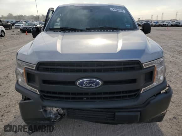 2020 Ford F-150 XL with VIN 1FTEW1C51LFA00060, listed as a Copart auction lot 53057615 with 65,150 mi miles and Salvage title. Bid and sale history available at DreamBid. Image 5.